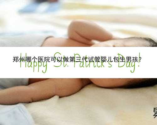 郑州哪个医院可以做第三代试管婴儿包生男孩？